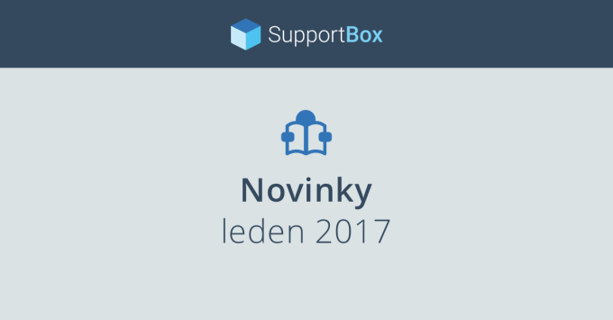 Novinky v SupportBoxu v lednu 2017