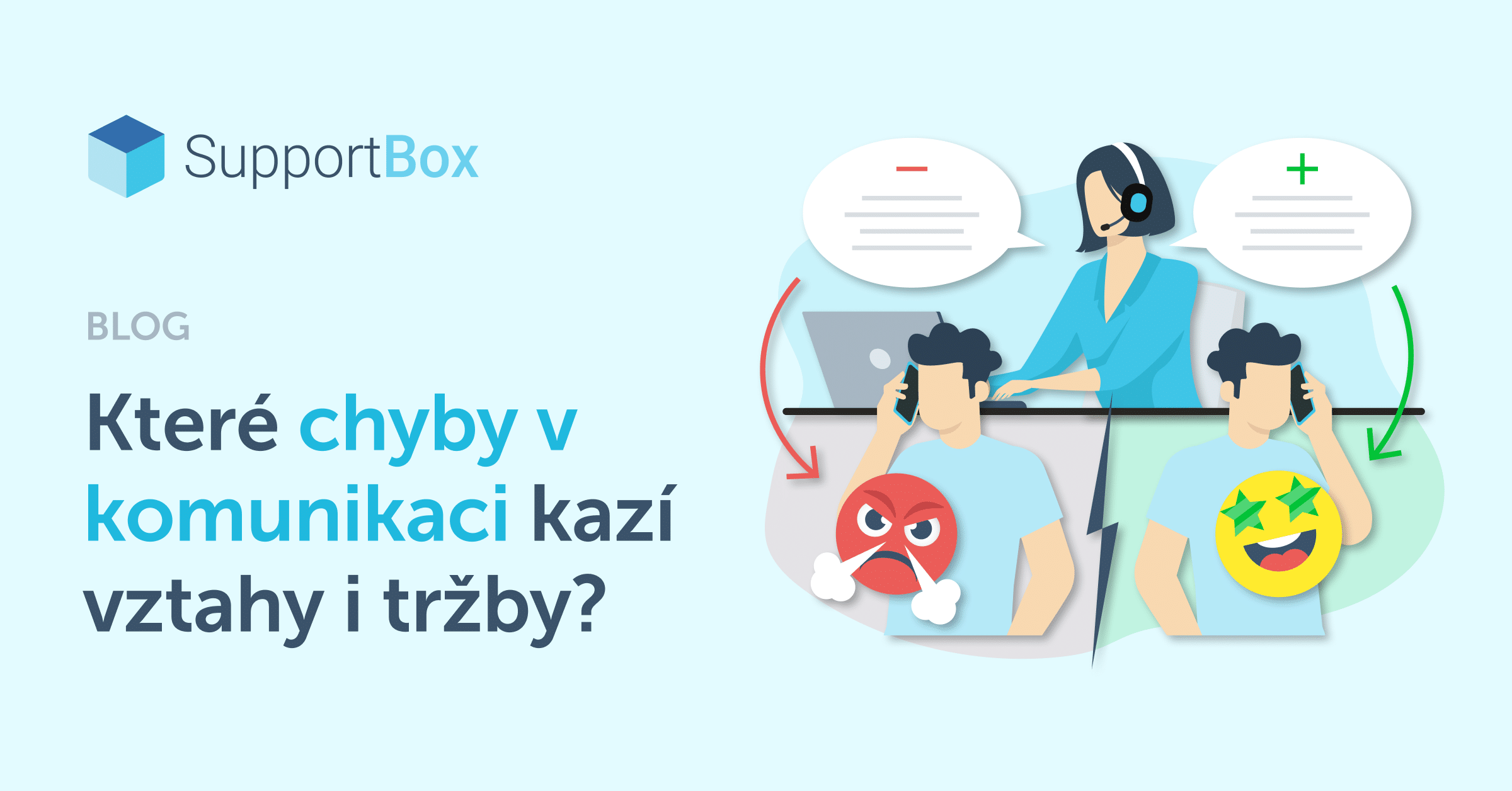 operátor dává zpětnou vazbu zákazníkům