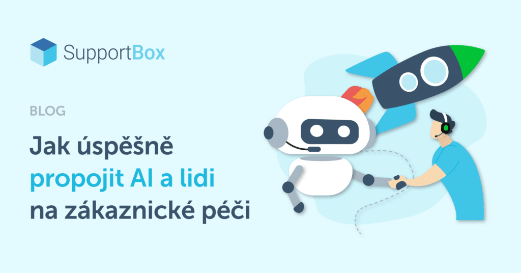 Ilustrace propojení lidí a AI